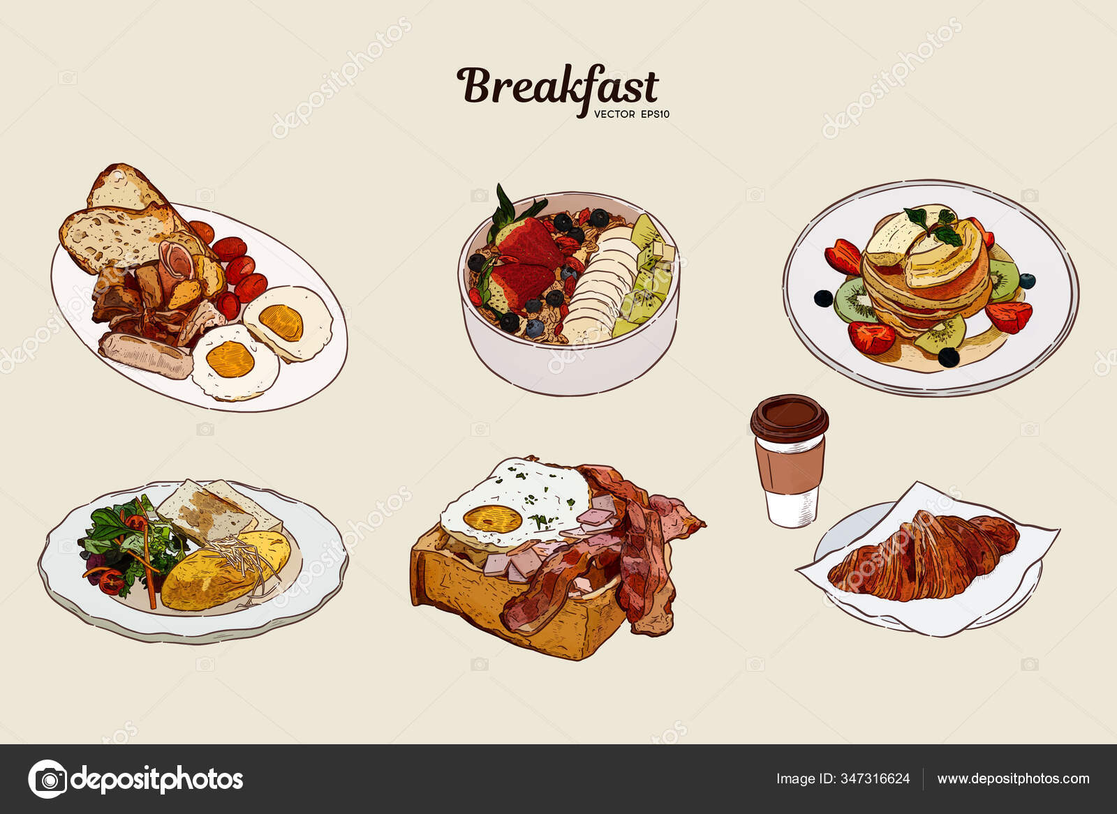 Image vectorielle Illustration Vectorielle Crêpes Sirop D'érable Crêpes Sur  L'assiette Servant Avec par ©istryistry - 226619244, image size:1600x1167