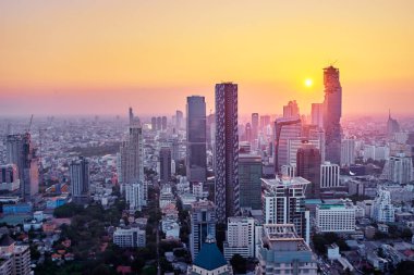 Güzel cityscape gökdelenler ile