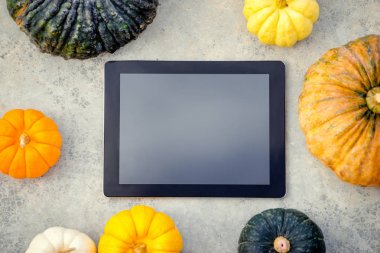 Tablet bilgisayarınızla kabaklar