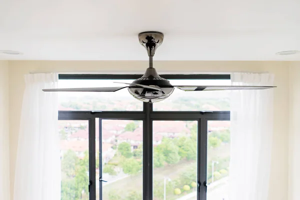 Black ceiling fan — Stock Photo, Image