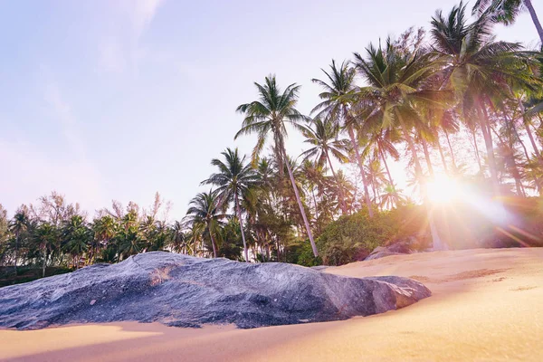 Dia ensolarado na praia tropical — Fotografia de Stock