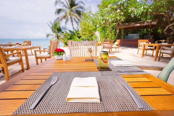 Café de playa de mar — Foto de Stock