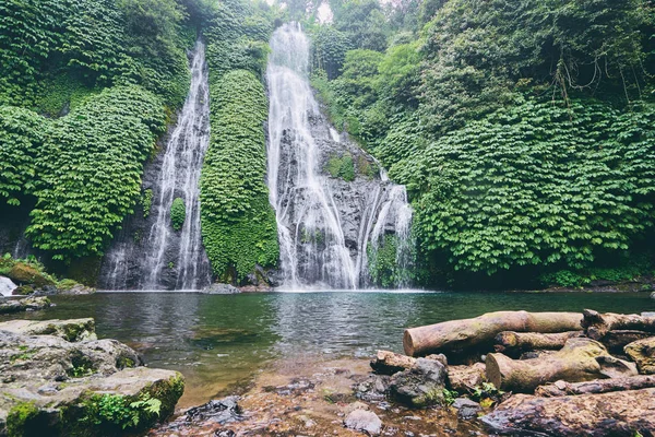 Tropical waterfall in jungle