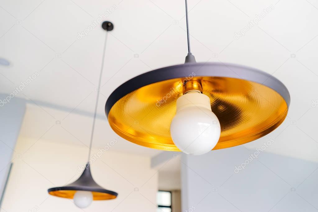 Modern black metallic lamps