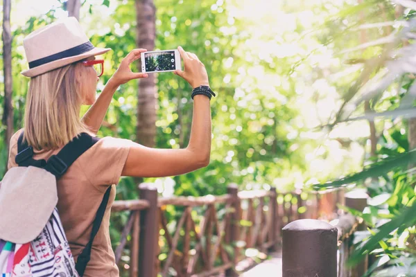 Mujer tomando fotos —  Fotos de Stock