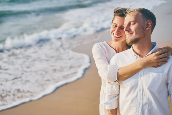 Honeymoon on sea shore