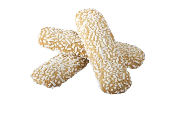 Biscoitos com açúcar granulado — Fotografia de Stock