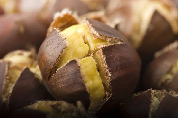 Gruppo di castagne Immagine Stock