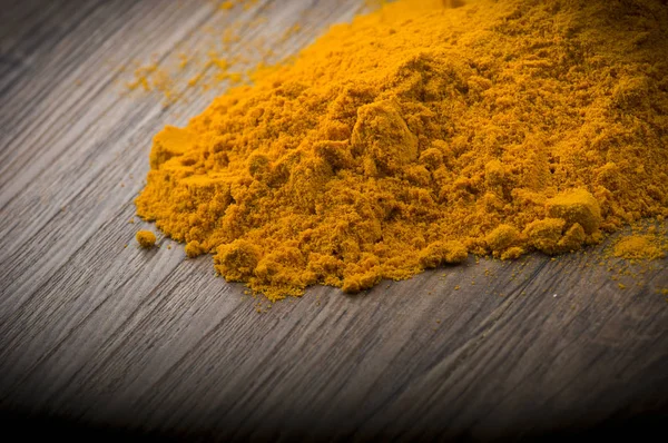 Dust of ground turmeric — Stock Photo, Image