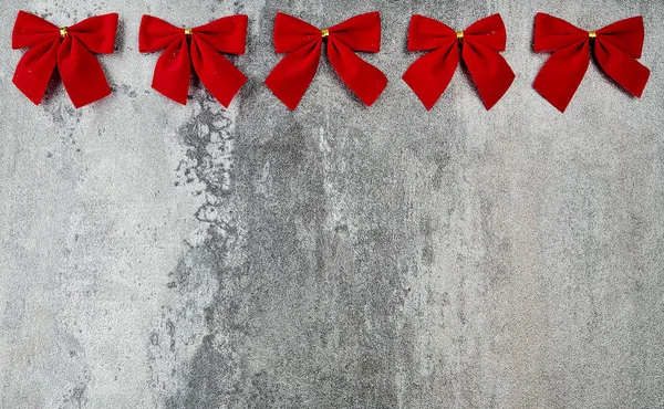 Gift card with red bows — Stock Photo, Image
