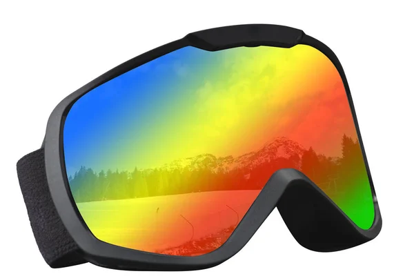 Skiër masker met reflectie — Stockfoto