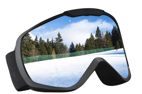 Máscara esquiador com reflexão — Fotografia de Stock