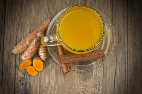 Herbal tea with turmeric Stock Photo