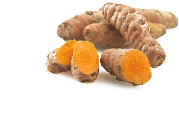 Poussières de curcuma moulu — Photo