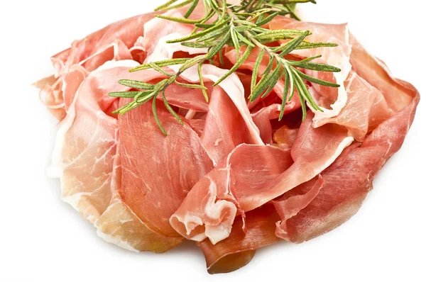 Gamba di prosciutto crudo affettato — Foto Stock