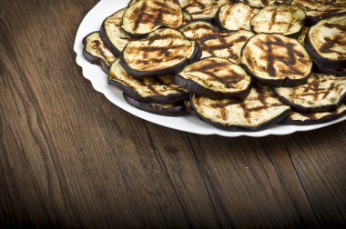 Patlıcan patlıcan ve dilimleri