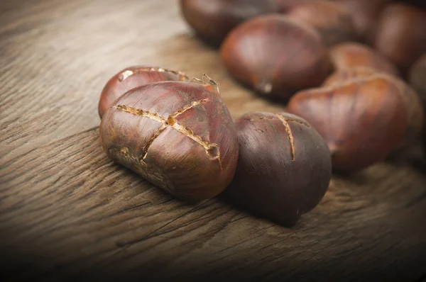 Gruppo di castagne — Foto Stock