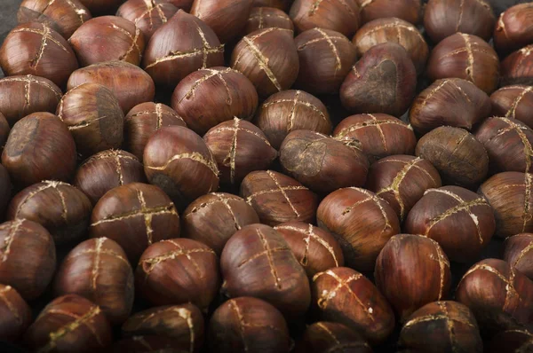 Gruppo di castagne — Foto Stock