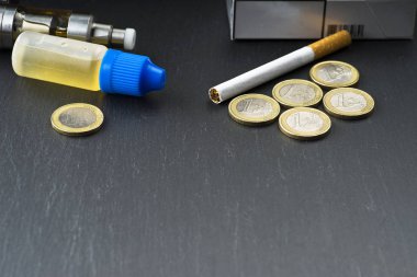 tax on liquids of electronic cigarettes in Italy clipart