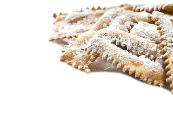 Gâteau Italien Typique Chiacchere Pour Fête Carnaval — Photo