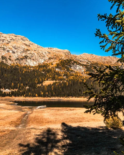 Lago Palu Itália Valmalenco Sondrio Primeiros Dias Outono — Fotografia de Stock