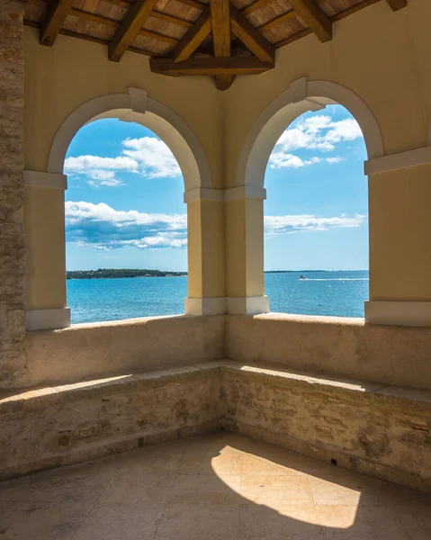 Novigrad Cittanova Stad Kroatien Vid Norra Adriatiska Havet Stockfoto