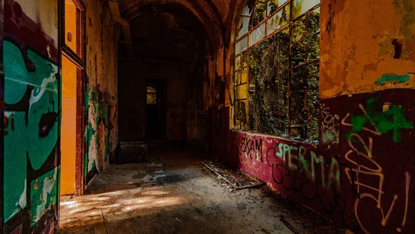 Mombello Lombardy Italy Abandoned Psychiatric Hospital Nov 2019 — стоковое фото