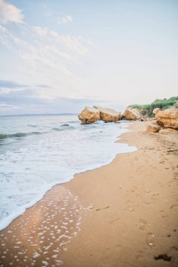 Gün batımında güzel sahil