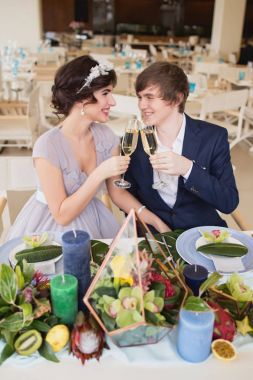 Güzel tropik düğün