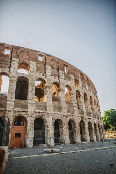 Vista Coliseu Centro Roma — Fotografia de Stock