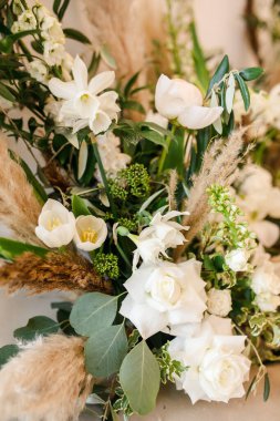 Güzel düğün dekoru, restoran, tören