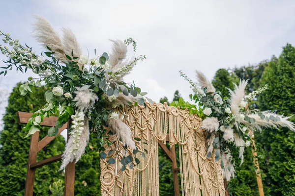 Beautiful Wedding Decor Restaurant Ceremony — Stock Photo, Image