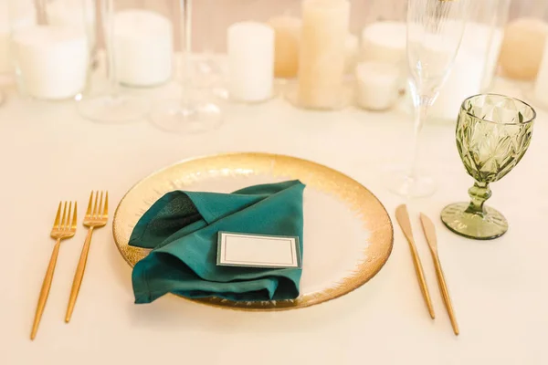 美しい結婚式の装飾レストラン儀式 — ストック写真
