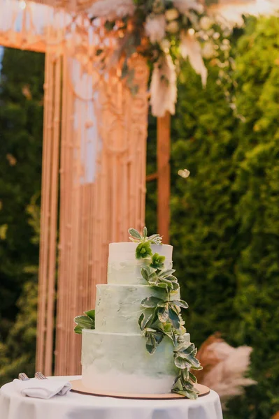 美しい結婚式の装飾レストラン儀式 — ストック写真