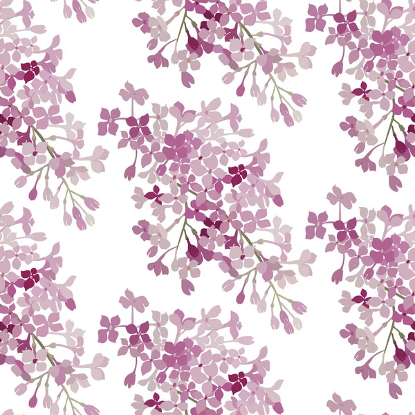 Nahtloses Muster. rosafarbene Blüten lila. Vektor Hintergrund Banner. — Stockvektor