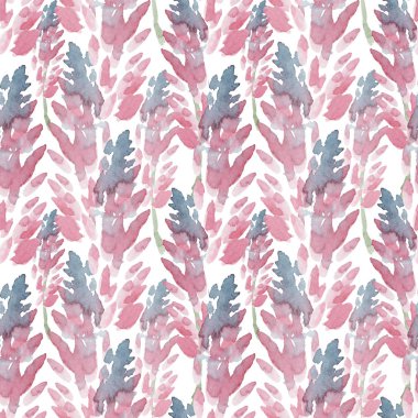 Spring watercolor seamless pattern botanical wildflowers. Background for wedding, invitation, valentines