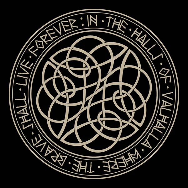 İskandinav desen ve İskandinav runes çemberi