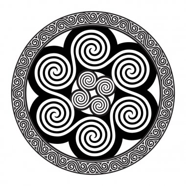 Kelt tasarım - sarmal Celtic güneş