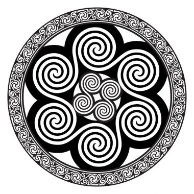 Kelt tasarım - sarmal Celtic güneş