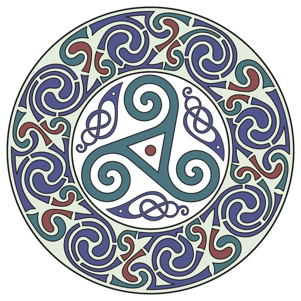 Design celtic rotund. mandala celtică — Vector de stoc