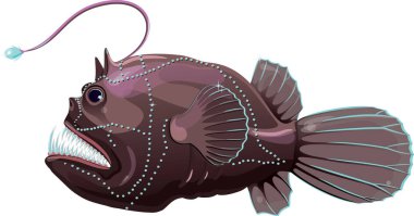 Deep sea anglerfish clipart