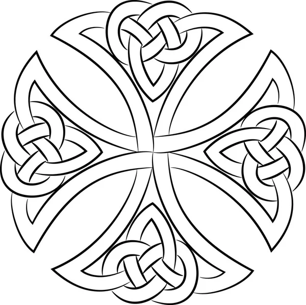 Celtic knot çapraz — Stok Vektör