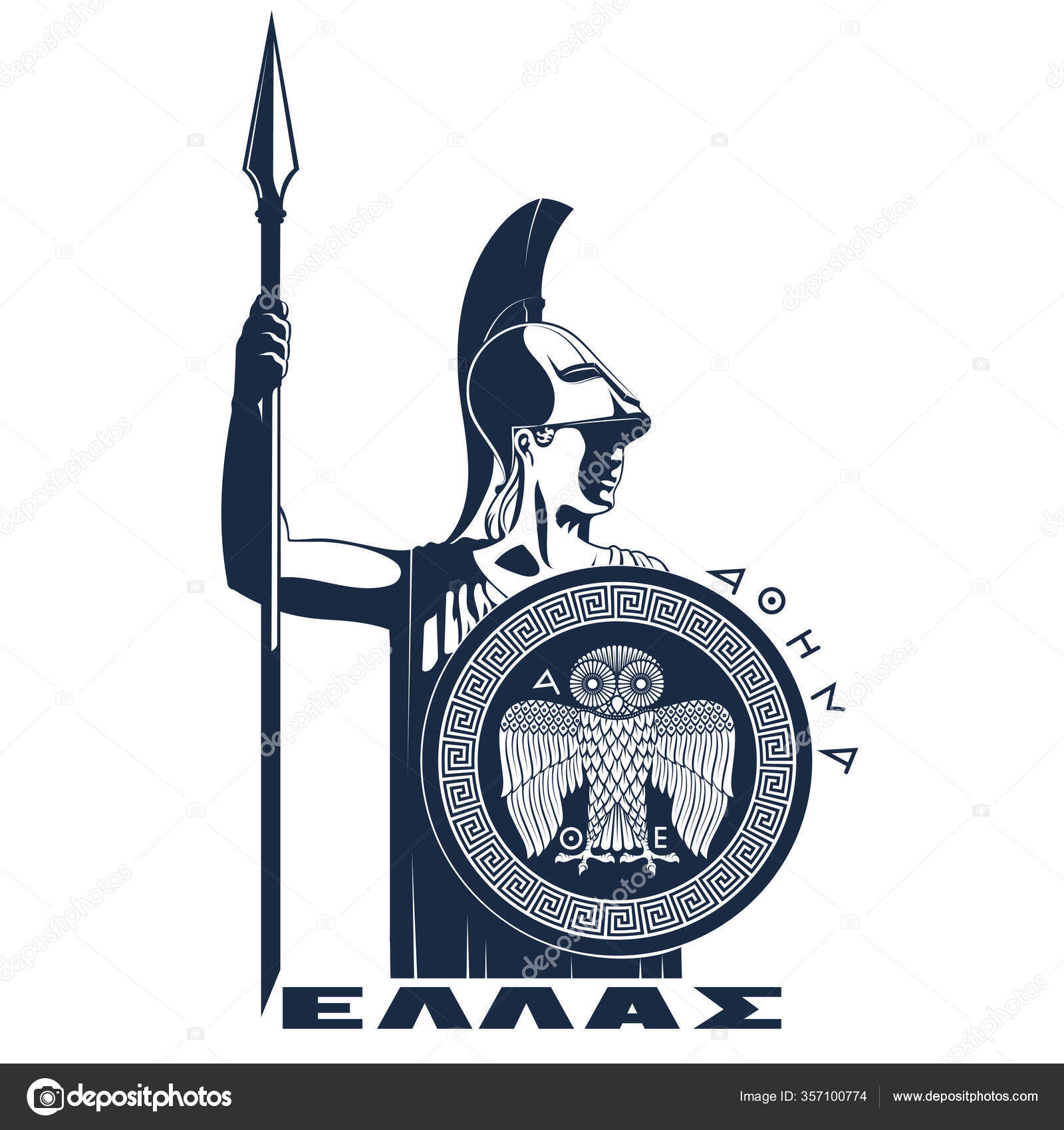 Ancient Greek Goddess Athena Pallas Ancient Greek Goddess Wisdom