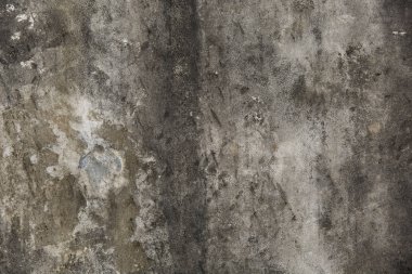 Eski kirli doku, gri duvar arkaplanı