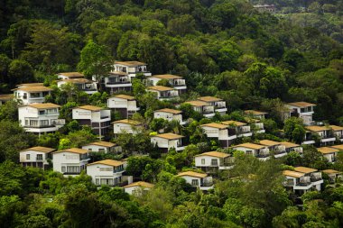 Yaz manzara köyün Phuket, Tayland