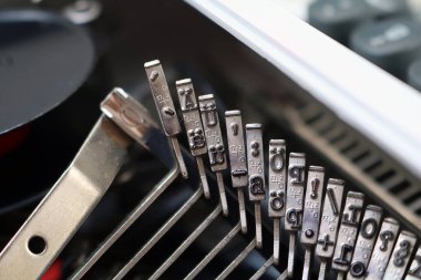 yakın-up/detay vintage bir daktilo