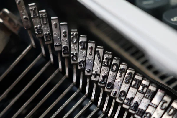 Primer plano / detalle de una máquina de escribir vintage — Foto de Stock