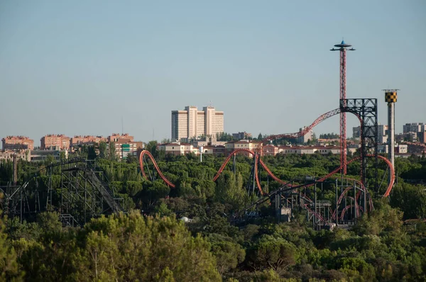 Madrid, Ispanya 'da bir rollercoaster
