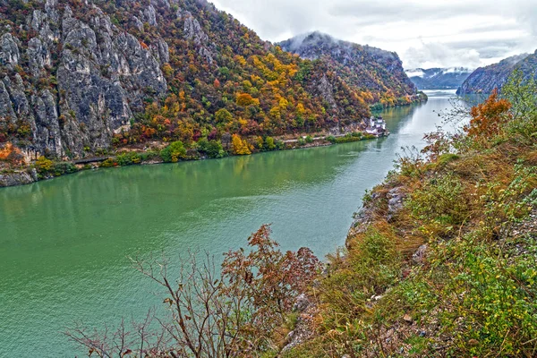 Autumn at the Danube Gorges — Stock Photo, Image