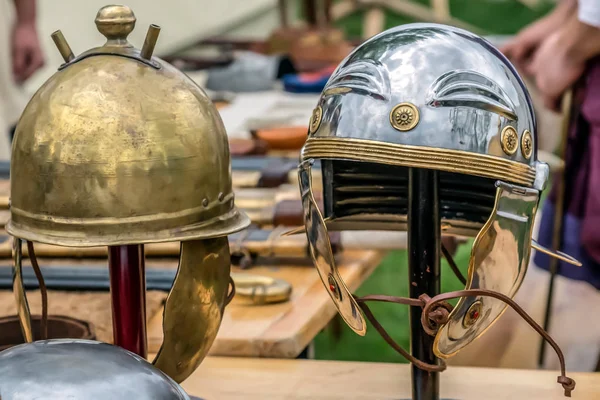罗马战斗头盔 — 图库照片